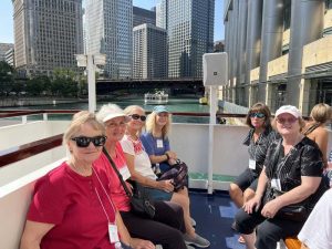 People on river boat tour