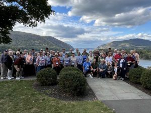 People gathered outdoors